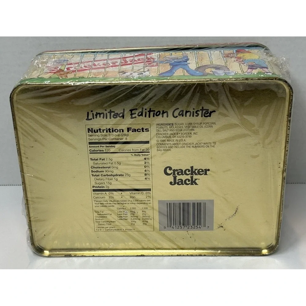 Cracker Jack Baseball‎ Kids Sports Tin NEW Sealed Vintage 1994 Limited Edition